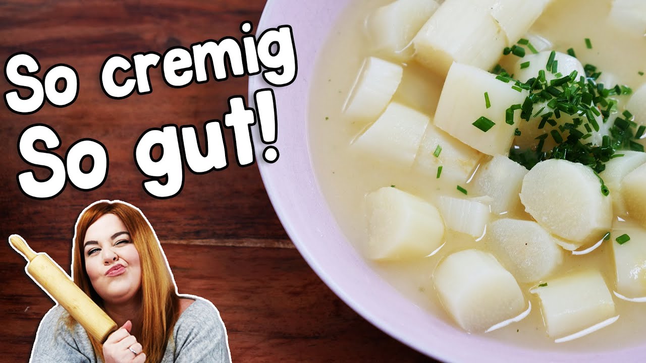 SO schmeckt Kindheit! | CREMIGE SPARGELSUPPE nach Omas Rezept – ninamnam