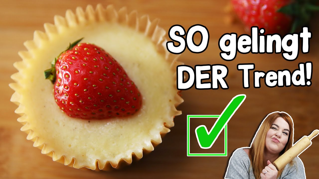Mini New York Cheesecake zum VERLIEBEN! | Käsekuchen mit Keksboden ...